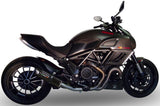 Exhaust Tip Without Sound Certification Furore Aluminium Black - Gpr Compatible With Ducati Diavel 1198 (2011-2016)