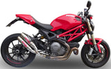 Double Sortie D'Échappement Homologuée Au Niveau Sonore Deeptone Acier - Gpr Compatible Avec Ducati Monster 1100 Evo (2011-2013)