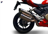 Double Sortie D'Échappement Homologuée Au Niveau Sonore Force Titanium Carbon Cap - Termignoni Compatible Avec Ducati Panigale 959 (2016-2019)