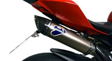Système D'Échappement Complet Sans Homologation Acoustique Force Full Titanium Carbon Cap - Termignoni Compatible Avec Ducati Panigale 1199 (2012-2018)