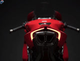Système D'Échappement Complet Sans Homologation Acoustique 4 Uscite Full Titanium Carbon Cap - Termignoni Compatible Avec Ducati Panigale V4 (2018-2021)