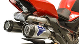 Système D'Échappement Complet Non Catalysé Et Sans Homologation Acoustique Gp2R-Rht Titanium Carbon Cap - Termignoni Compatible Avec Ducati Streetfighter V4 (2018-2021)