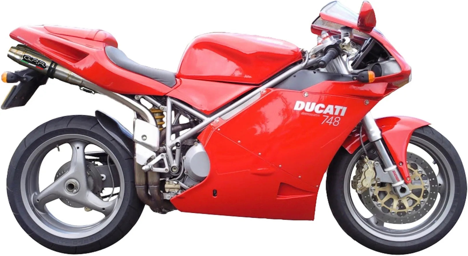 Système D'Échappement Homologué Au Niveau Sonore Deeptone Acier - Gpr Compatible Avec Ducati 748 - S - Sp - Sps - R - Rs (1995-2002)