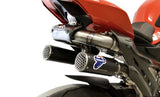 Système D'Échappement Complet Sans Homologation Acoustique Wsbk Replica Full Titanium Noir Carbon Cap - Termignoni Compatible Avec Ducati Streetfighter V4 (2018-2023)