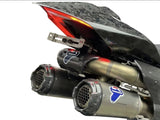 Système D'Échappement Complet Sans Homologation Acoustique Sbk Replica Full Titanium Carbon Cap - Termignoni Compatible Avec Ducati Streetfighter V4 (2018-2022)