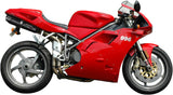 Exhaust Tip With Noise Certification Furore Aluminium Black - Gpr Compatible With Ducati 996 - S - Sps (1998-2001)