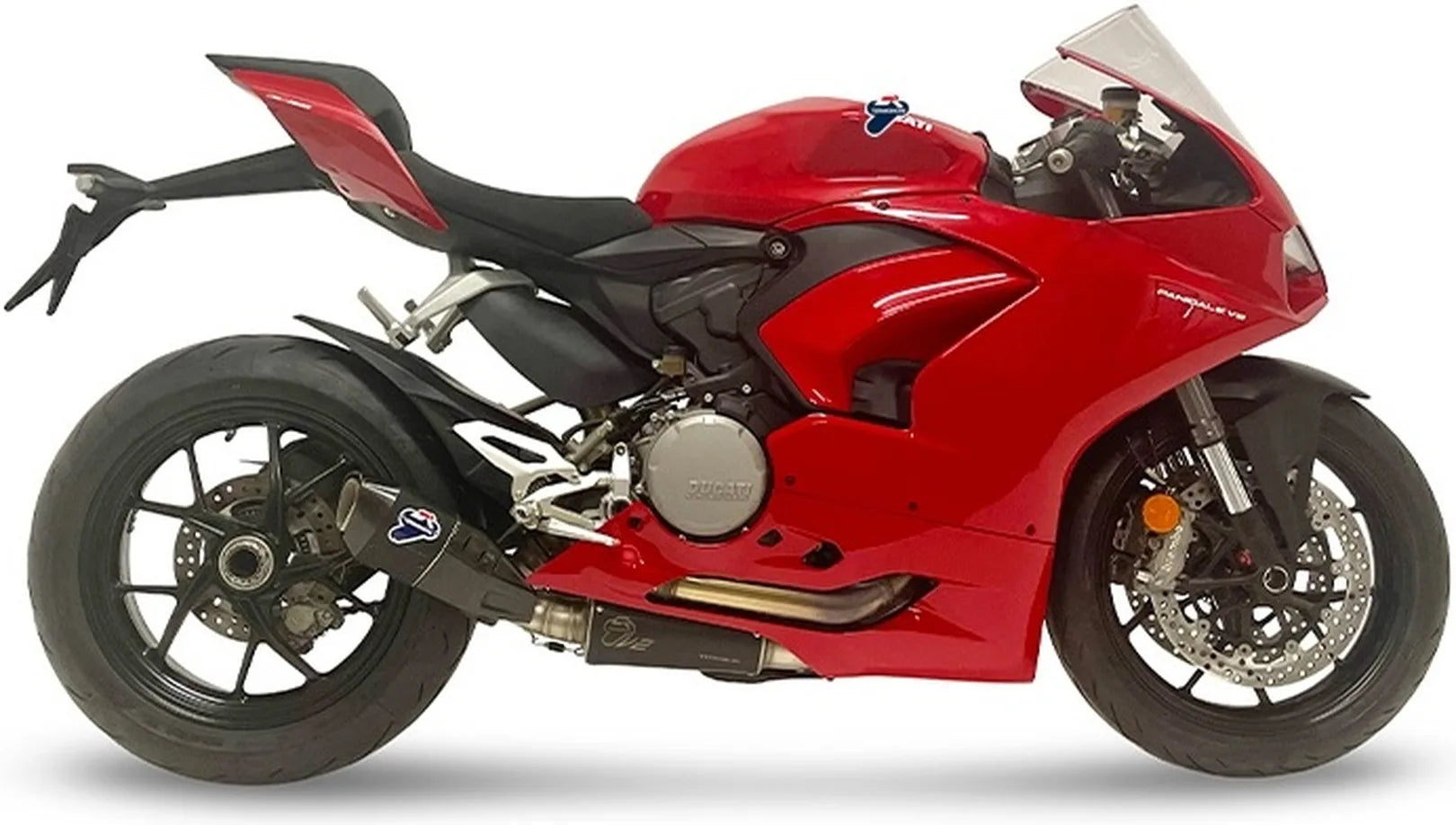 Échappement Sans Homologation Sonore Titanium Carbon Cap - Termignoni Compatible Avec Ducati Panigale 950 V2 (2021-2023)