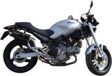 Double Sortie D'Échappement Homologuée Au Niveau Sonore Furore Aluminium Noir - Gpr Compatible Avec Ducati Monster 750 (2001-2003)
