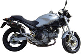 Double Sortie D'Échappement Homologuée Au Niveau Sonore Furore Aluminium Noir - Gpr Compatible Avec Ducati Monster 900 (2001-2003)