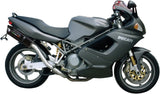 Double Sortie D'Échappement Homologuée Au Niveau Sonore Furore Aluminium Noir - Gpr Compatible Avec Ducati St4 - S (1999-2005)