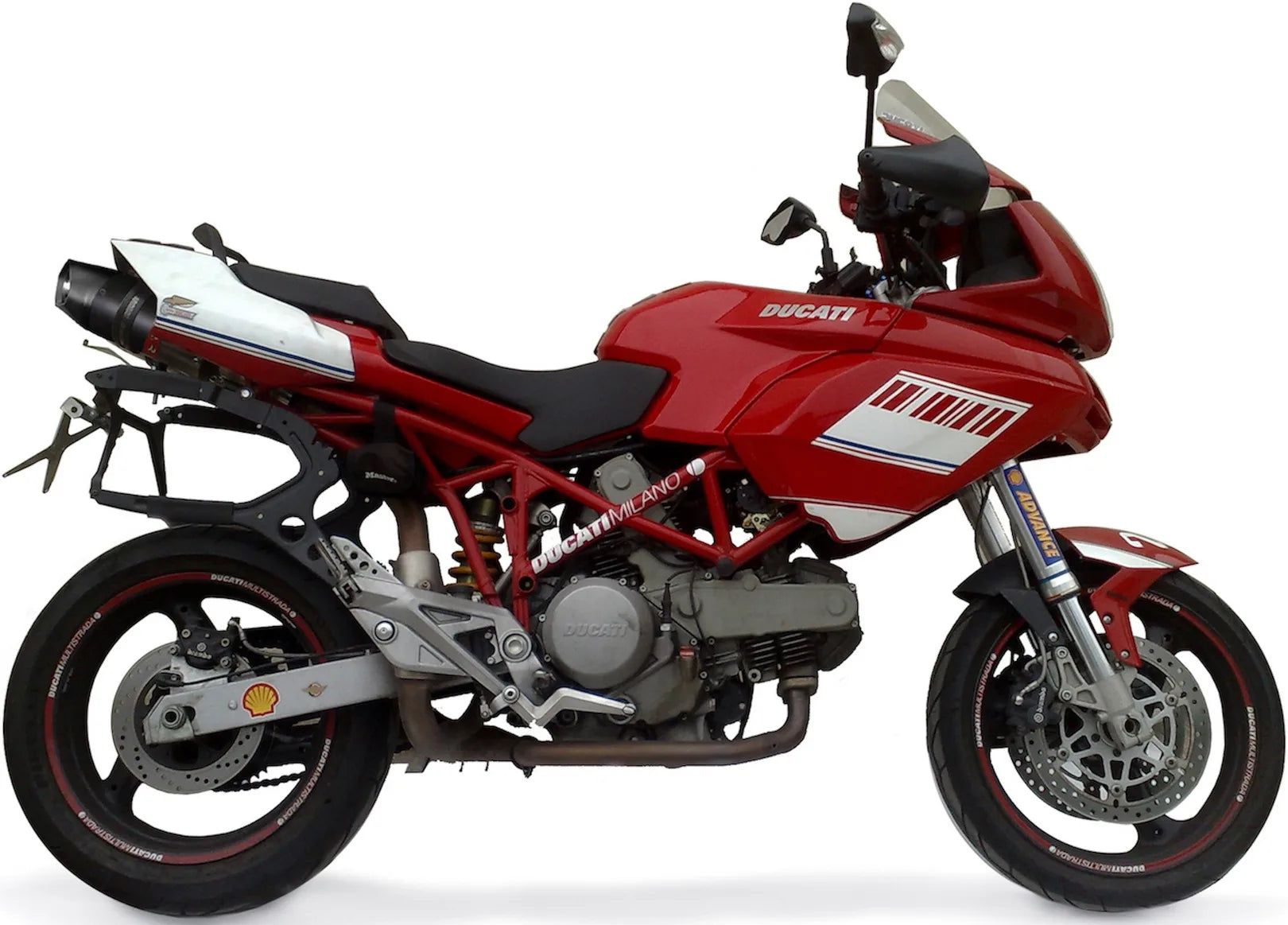 Double Sortie D'Échappement Homologuée Au Niveau Sonore Furore Aluminium Noir - Gpr Compatible Avec Ducati Multistrada 1100 (2007-2009)