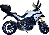 Catalytic Exhaust Tip With Sound Certification Furore Aluminium Black - Gpr Compatible With Ducati Multistrada 1200 (2010-2014)