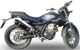 Système D'Échappement Homologué Au Niveau Sonore Furore Aluminium Noir - Gpr Compatible Avec Derbi Mulhacèn (2006-2011)
