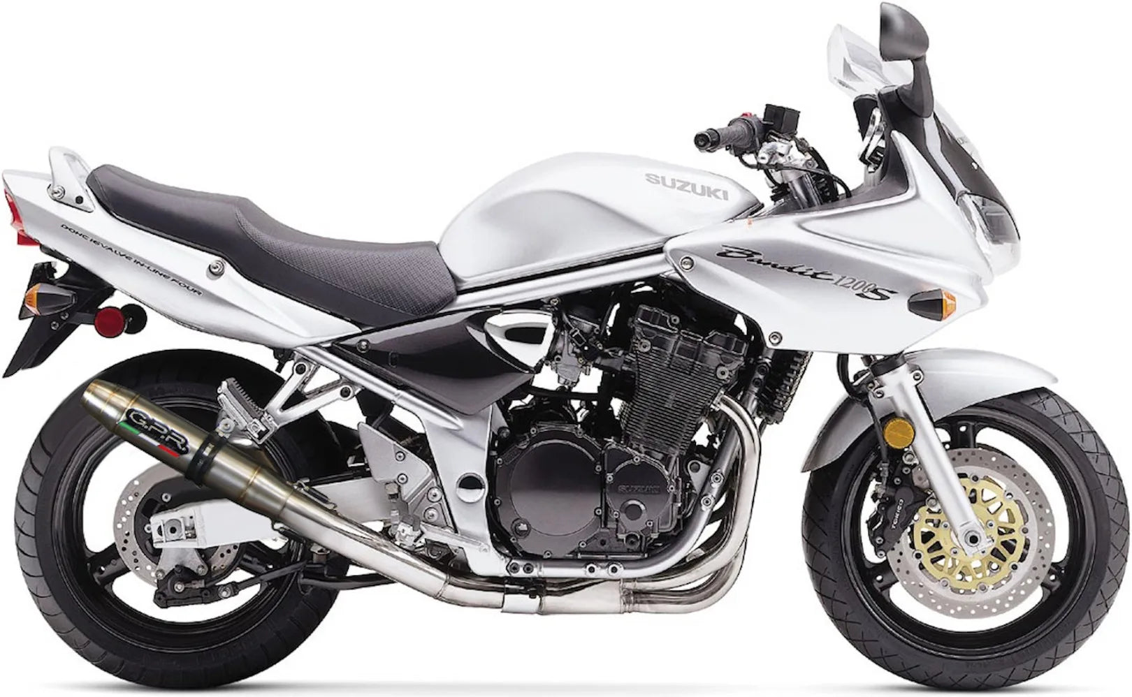 Système D'Échappement Homologué Au Niveau Sonore Deeptone Acier - Gpr Compatible Avec Suzuki Gsf 1200 Bandit - S (1997-2004)