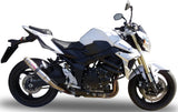 Système D'Échappement Homologué Au Niveau Sonore Deeptone Acier - Gpr Compatible Avec Suzuki Gsr 750 (2011-2015)