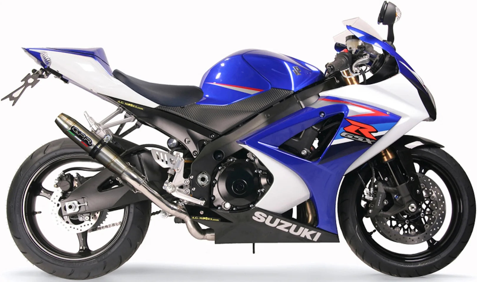 Système D'Échappement Homologué Au Niveau Sonore Deeptone Acier - Gpr Compatible Avec Suzuki Gsx-R 1000 K7 (2007-2008)