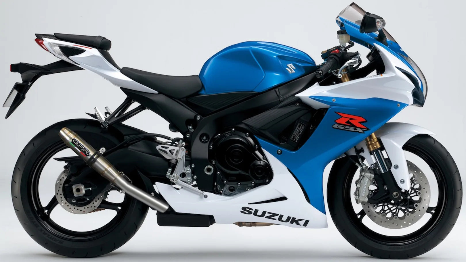 Système D'Échappement Homologué Au Niveau Sonore Deeptone Acier - Gpr Compatible Avec Suzuki Gsx-R 750 K8 (2008-2010)