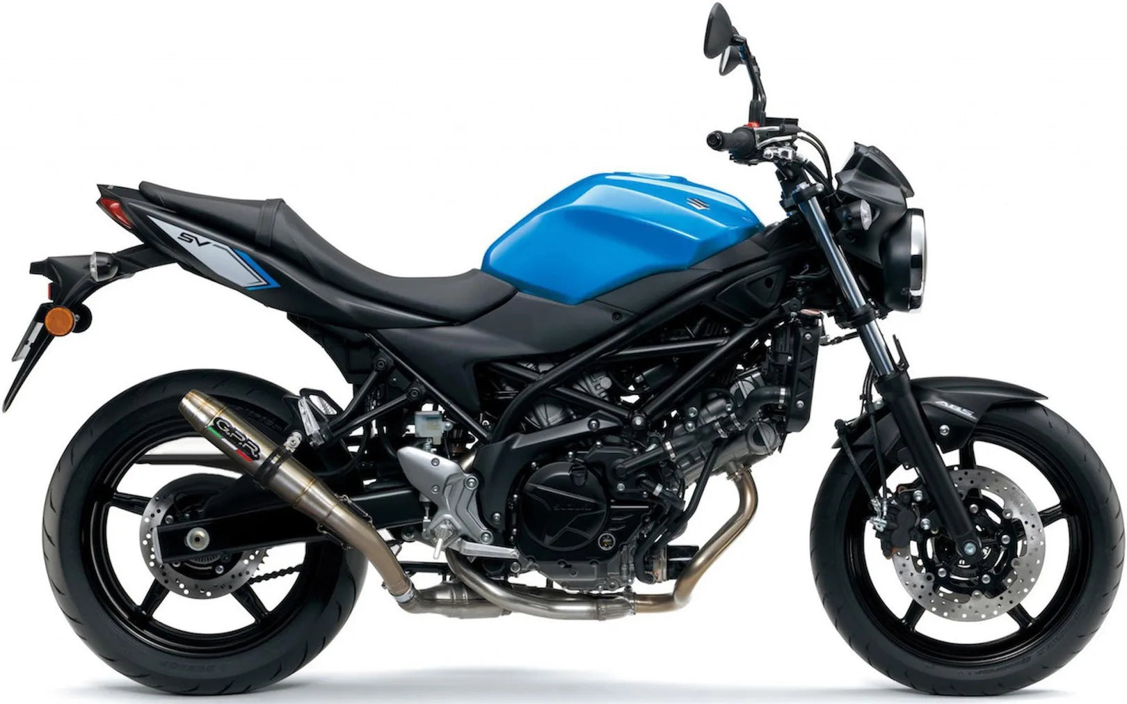 Système D'Échappement Homologué Au Niveau Sonore Deeptone Acier - Gpr Compatible Avec Suzuki Sv 650 A (2016-2020)