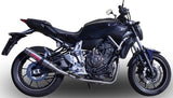 Système D'Échappement Complet Non Catalysé Et Sans Homologation Acoustique Deeptone Acier - Gpr Compatible Avec Yamaha Mt-07 (2014-2016)