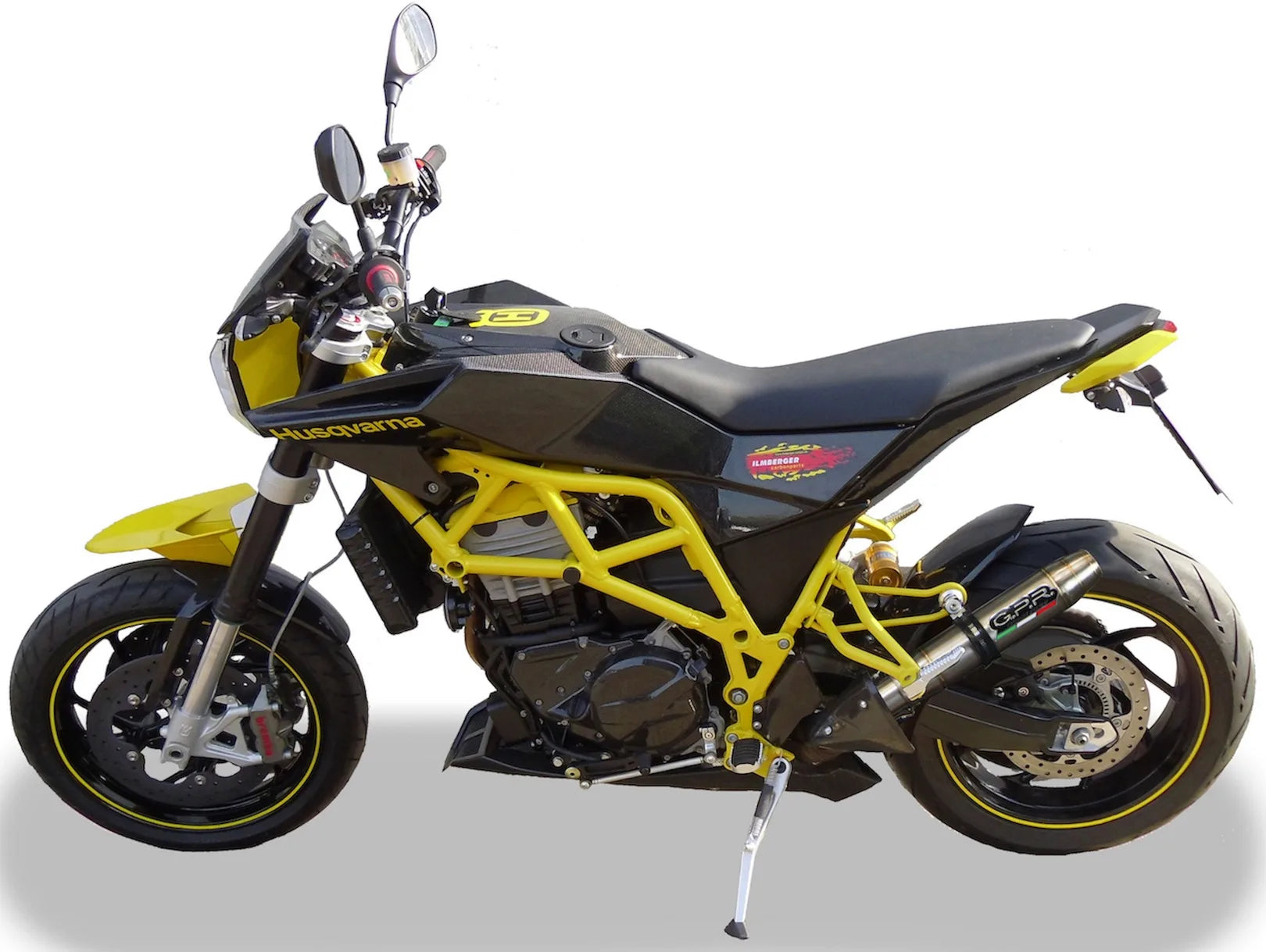 Échappement Sans Homologation Sonore Deeptone Acier - Gpr Compatible Avec Husqvarna Nuda 900 - R (2012-2013)