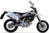 Système D'Échappement Homologué Au Niveau Sonore Deeptone Acier - Gpr Compatible Avec Husqvarna Smr 125 4T (2010-2013)