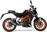Système D'Échappement Catalytique Avec Homologation Acoustique Deeptone Acier - Gpr Compatible Avec Ktm 390 Duke (2013-2016)