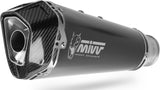 Exhaust Tip With Noise Certification Delta Race Steel Black Carbon - Mivv Compatible With Bmw F 850 Gs (2018-2024)
