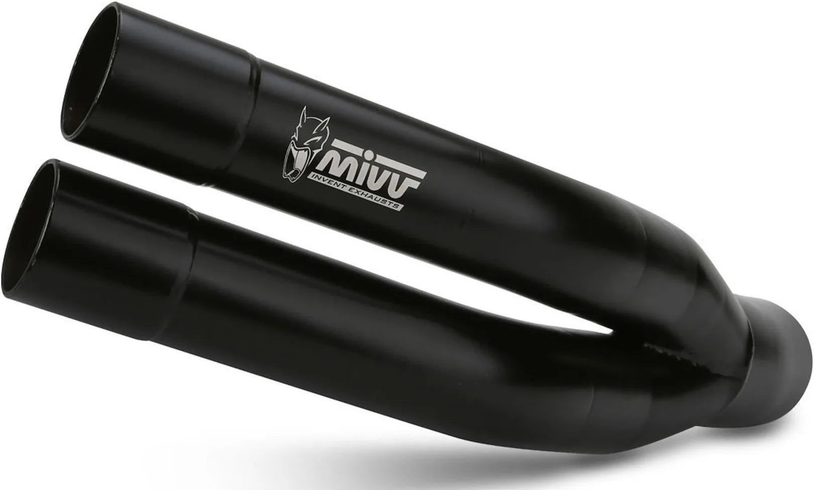 Système D'Échappement Homologué Au Niveau Sonore Double Gun Acier Noir - Mivv Compatible Avec Benelli Leoncino (2017-2024)