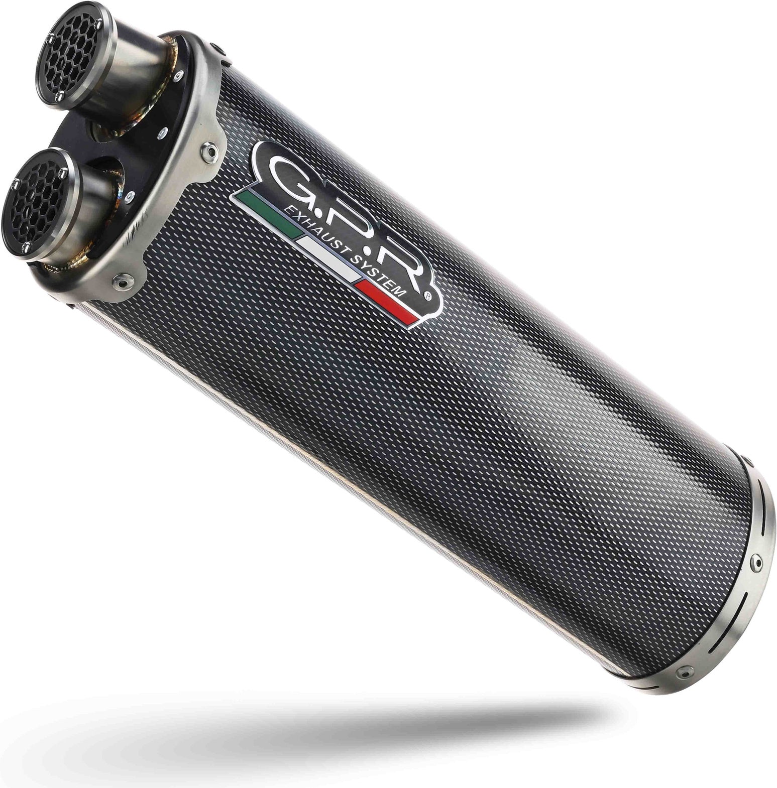 Exhaust Tip With Noise Certification Dual Carbon Look - Gpr Compatible With Triumph Tiger 1200 Gt - Rally (2022-2023)
