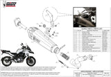 Système D'Échappement Homologué Au Niveau Sonore Delta Race Acier Carbon - Mivv Compatible Avec Benelli Trk 502 (2017-2024)