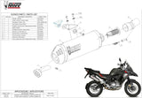 Système D'Échappement Homologué Au Niveau Sonore Oval Carbon Carbon - Mivv Compatible Avec Benelli Trk 502 X (2018-2024)