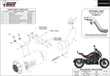 Système D'Échappement Non Catalysé Et Homologué Au Niveau Sonore Mk3 Acier Noir - Mivv Compatible Avec Benelli 502 C (2019-2024)