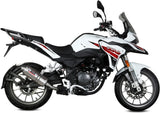 Système D'Échappement Homologué Au Niveau Sonore Oval Acier - Mivv Compatible Avec Benelli Trk 251 (2019-2024)
