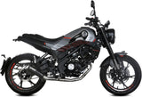 Système D'Échappement Complet Avec Catalyseur Et Homologation Acoustique X-M1 Acier Noir - Mivv Compatible Avec Benelli Leoncino 125 (2022-2024)