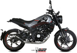 Système D'Échappement Complet Non Catalysé Et Sans Homologation Acoustique X-M1 Acier Noir - Mivv Compatible Avec Benelli Leoncino 125 (2022-2024)