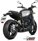 Système D'Échappement Homologué Au Niveau Sonore X-M1 Acier Noir - Mivv Compatible Avec Benelli Leoncino 800 (2022-2024)
