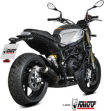 Système D'Échappement Non Catalysé Et Sans Homologation Acoustique Mk3 Carbon - Mivv Compatible Avec Benelli Leoncino 800 (2022-2024)