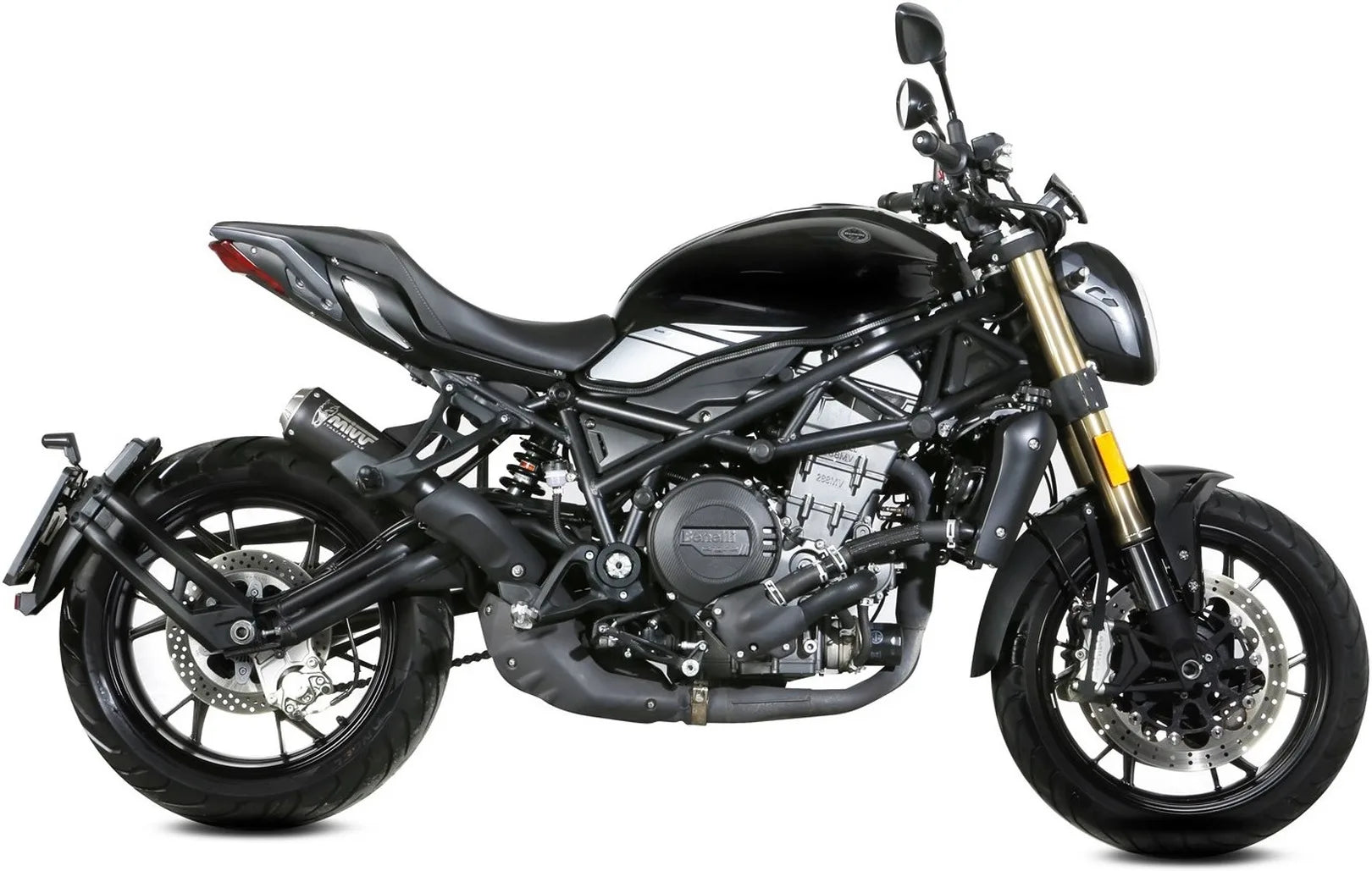 Système D'Échappement Homologué Au Niveau Sonore X-M1 Acier Noir - Mivv Compatible Avec Benelli 752 S (2019-2024)