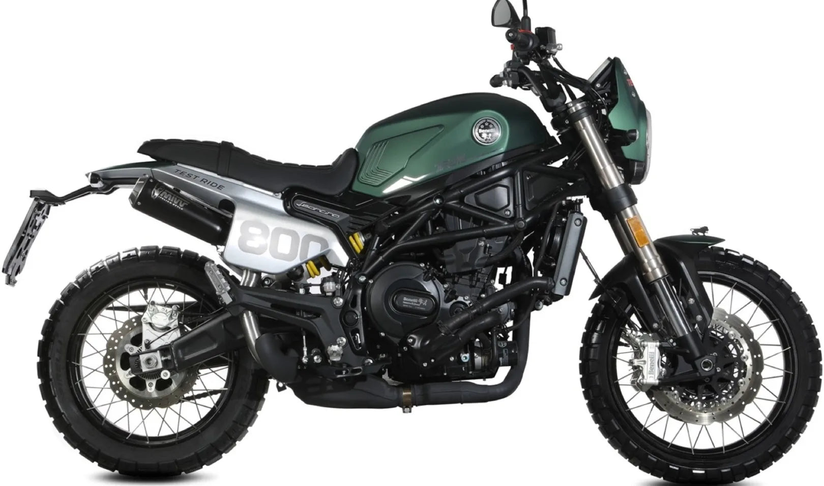 Système D'Échappement Homologué Au Niveau Sonore X-M1 Acier Noir - Mivv Compatible Avec Benelli Leoncino 800 Trail (2022-2024)