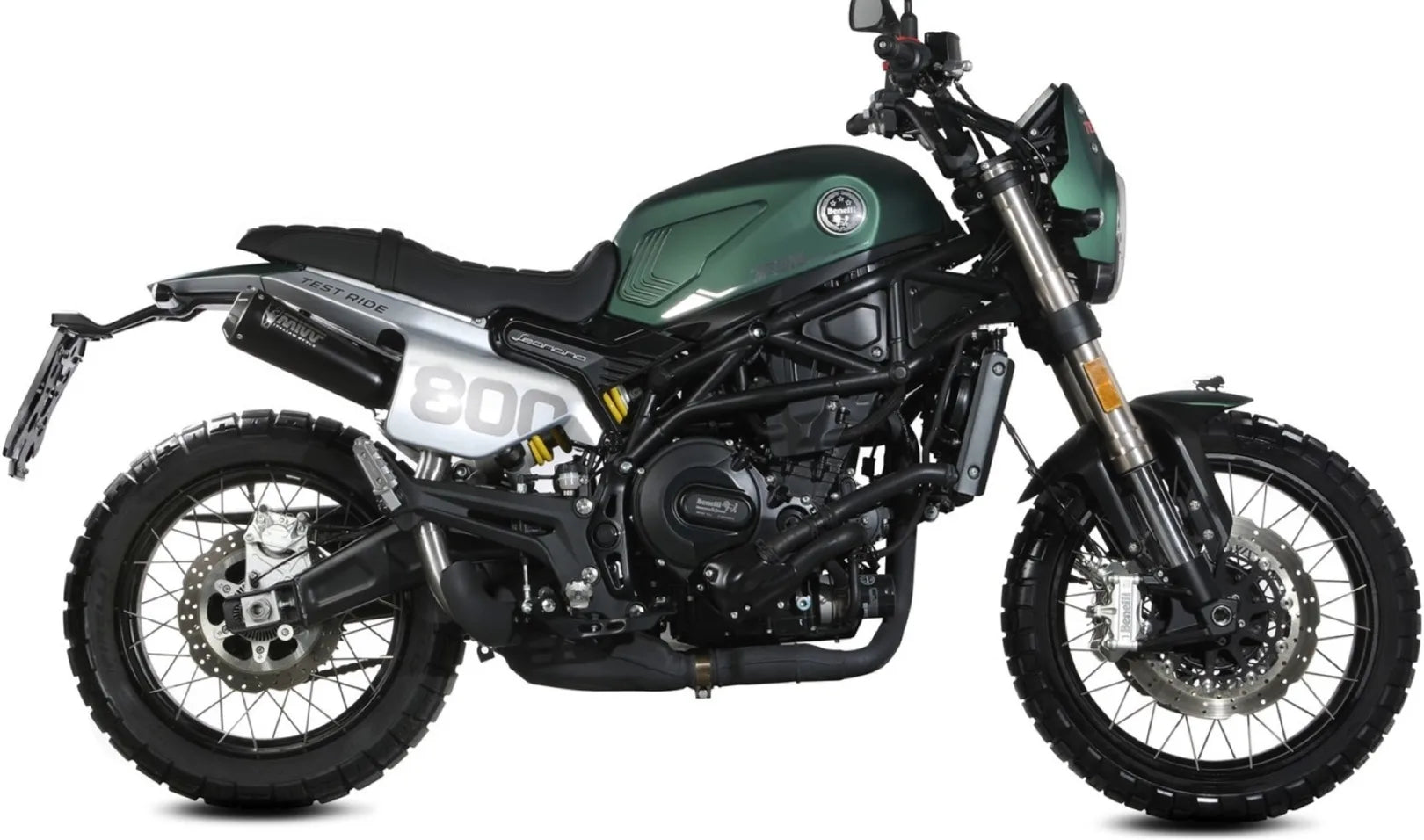 Système D'Échappement Non Catalysé Et Homologué Au Niveau Sonore X-M1 Acier Noir - Mivv Compatible Avec Benelli Leoncino 800 Trail (2022-2024)