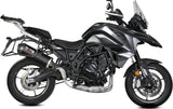 Système D'Échappement Homologué Au Niveau Sonore Oval Carbon Carbon - Mivv Compatible Avec Benelli Trk 702 - X (2023-2024)