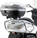 Monokey Arena Black Tech Top Case - 45 Lt Arena Technopolymer - Givi Compatible With Yamaha Majesty 400 (2009-2014)