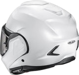 Casque Modulable Pour Moto Hjc F100 Advanced Fiberglass Composite Blanc Perlé Taille 06 Xs