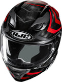 Casque Intégral Pour Moto Hjc F71 Carbon Carbon Fiber Mc1 Nevio Taille 10 Xl