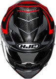 Casque Intégral Pour Moto Hjc F71 Carbon Carbon Fiber Mc1 Nevio Taille 08 M