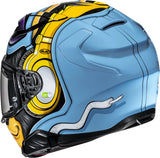 Casque Intégral Pour Moto Hjc F71 Advanced Fiberglass Mc23 Monkey Dj Taille 11 Xxl