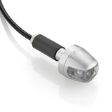 Clignotant Led Guidon + Kit D13,5-23 Rizoma Sguardo Chrome