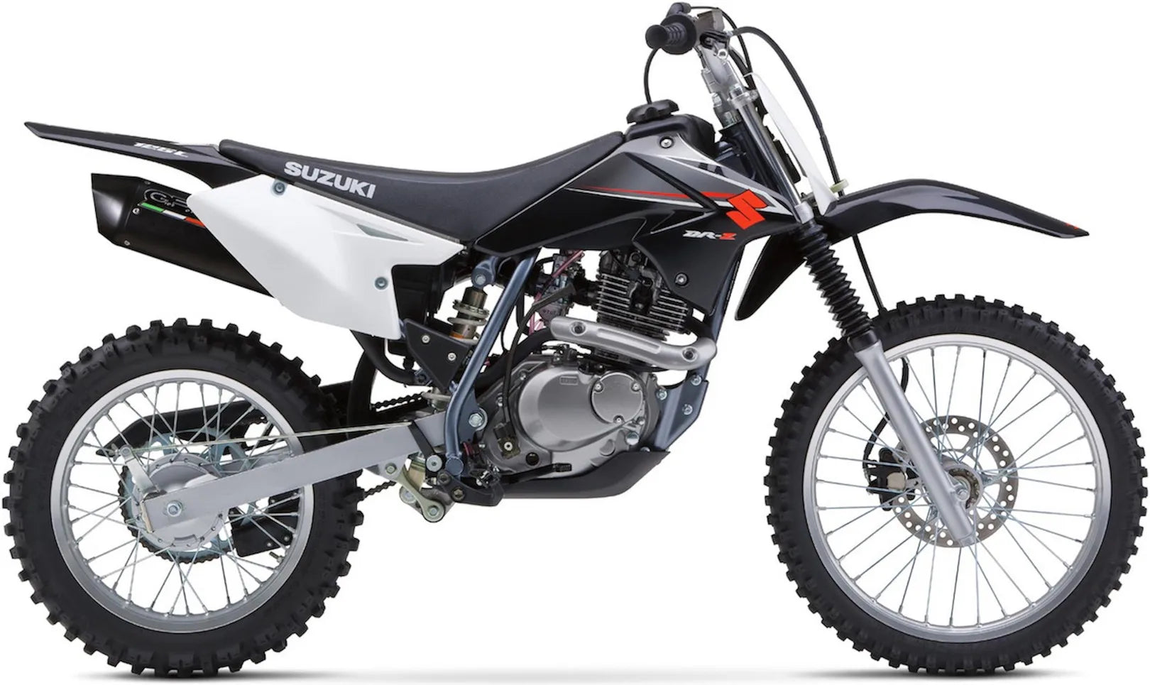 Système D'Échappement Catalytique Avec Homologation Acoustique Furore Aluminium Noir - Gpr Compatible Avec Suzuki Dr 125 - Sm (2008-2015)