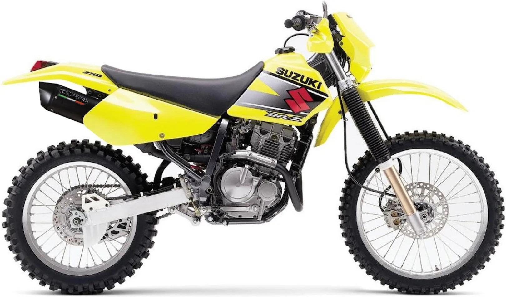 Système D'Échappement Homologué Au Niveau Sonore Furore Aluminium Noir - Gpr Compatible Avec Suzuki Dr 350 S (1990-1993)
