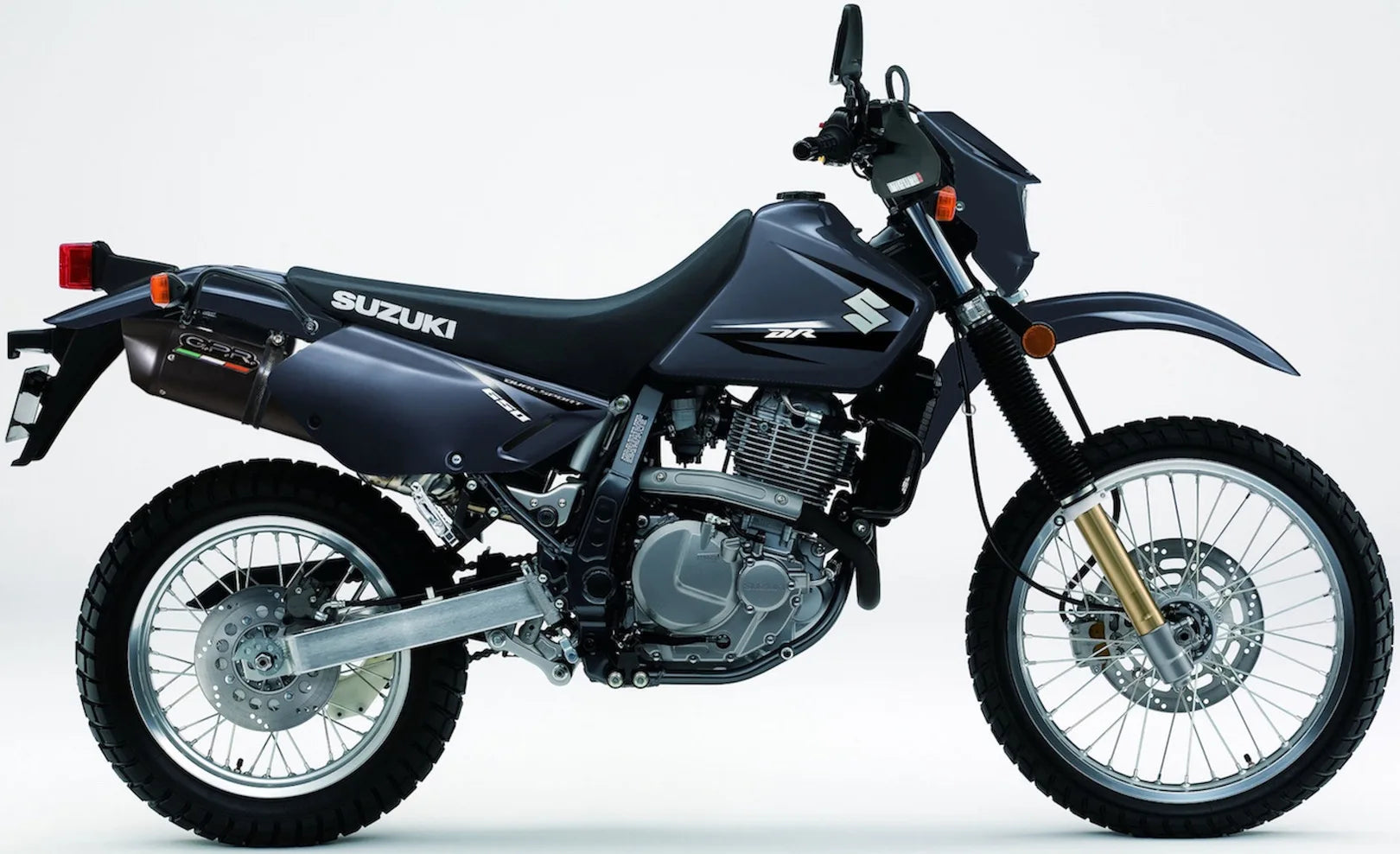 Système D'Échappement Homologué Au Niveau Sonore Furore Aluminium Noir - Gpr Compatible Avec Suzuki Dr 650 Se Sp 4 (1996-2011)